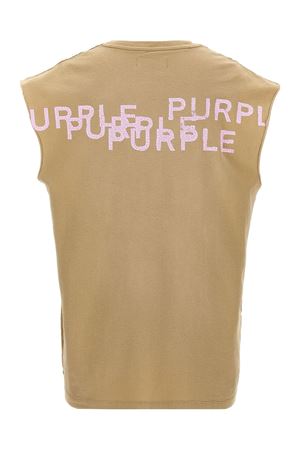 Textured T-Shirt PURPLE BRAND | P103JTRS225TAN